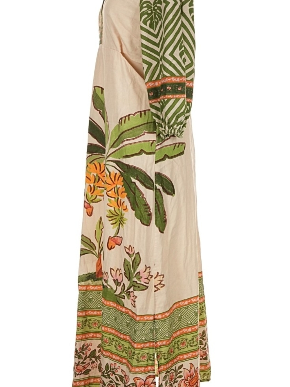 Farm Rio x Anthropologie Palm V-Neck Midi Dress. - Picture 8 of 9